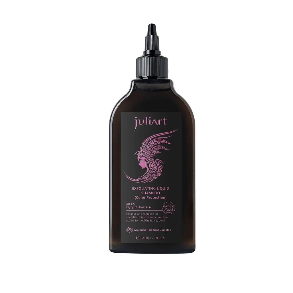 juliArt Exfoliating Liquid Shampoo (Color Protection) peeling do skóry głowy do włosów farbowanych